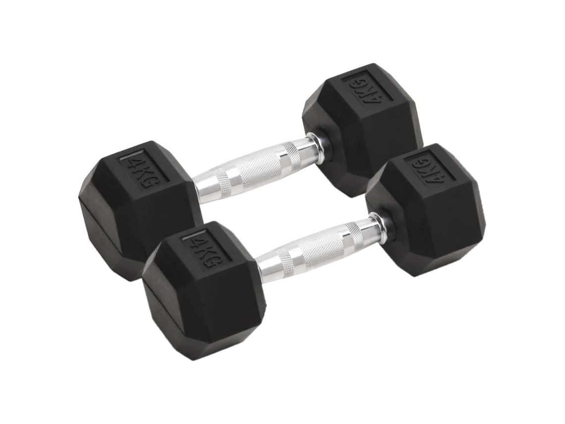 Dumbbell, Dumbbells Vidaxl Preto Ferro (n/a)