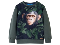 Sweatshirt Para Criança Cor Caqui-escuro 104