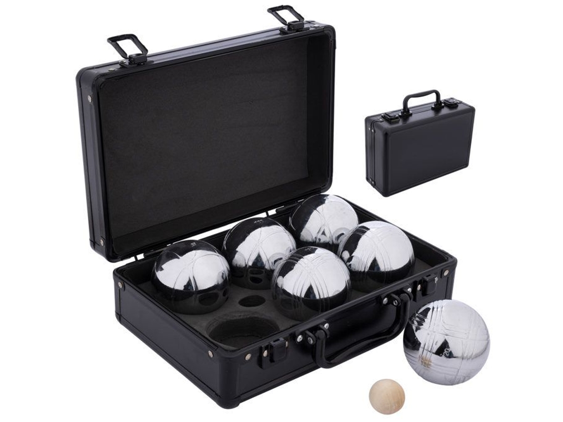 Estojo De Petanca Não Especificado 6 Bolas De Metal 74 Mm 720 G Alumínio Preto Engelhart