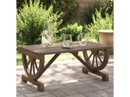 Vidaxl Mesa De Centro Para Jardim 90x50x40 Cm Madeira De Abeto Maciça