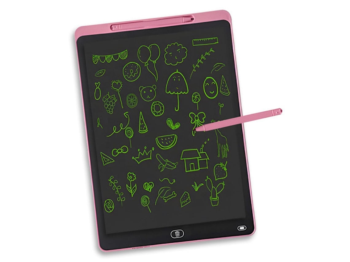 Tablet De Escrita Lcd 8,5 Polegadas Para Crianças 2 A 8 Anos Perfeito Criatividade E Brincadeiras. Rosa. Aquaforge