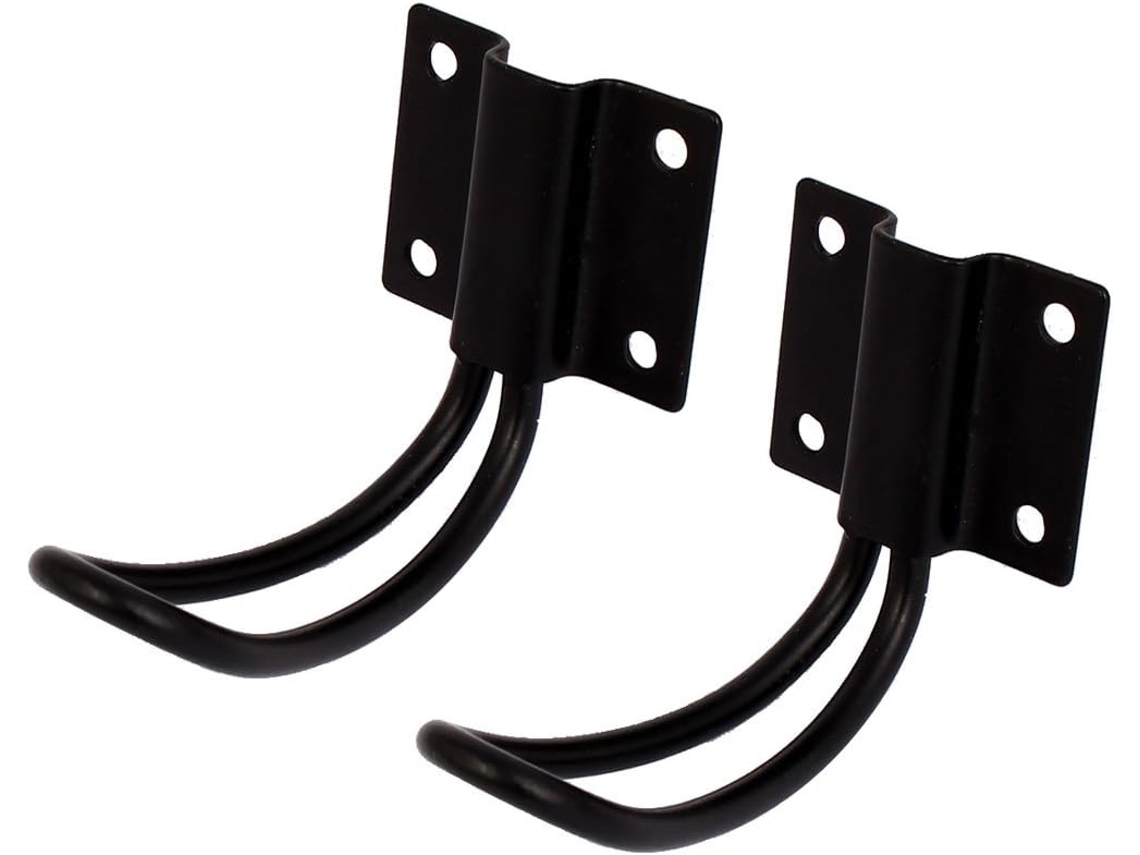 Cabide de Parede Metálico, 2 Peças, Preto CHABERLU