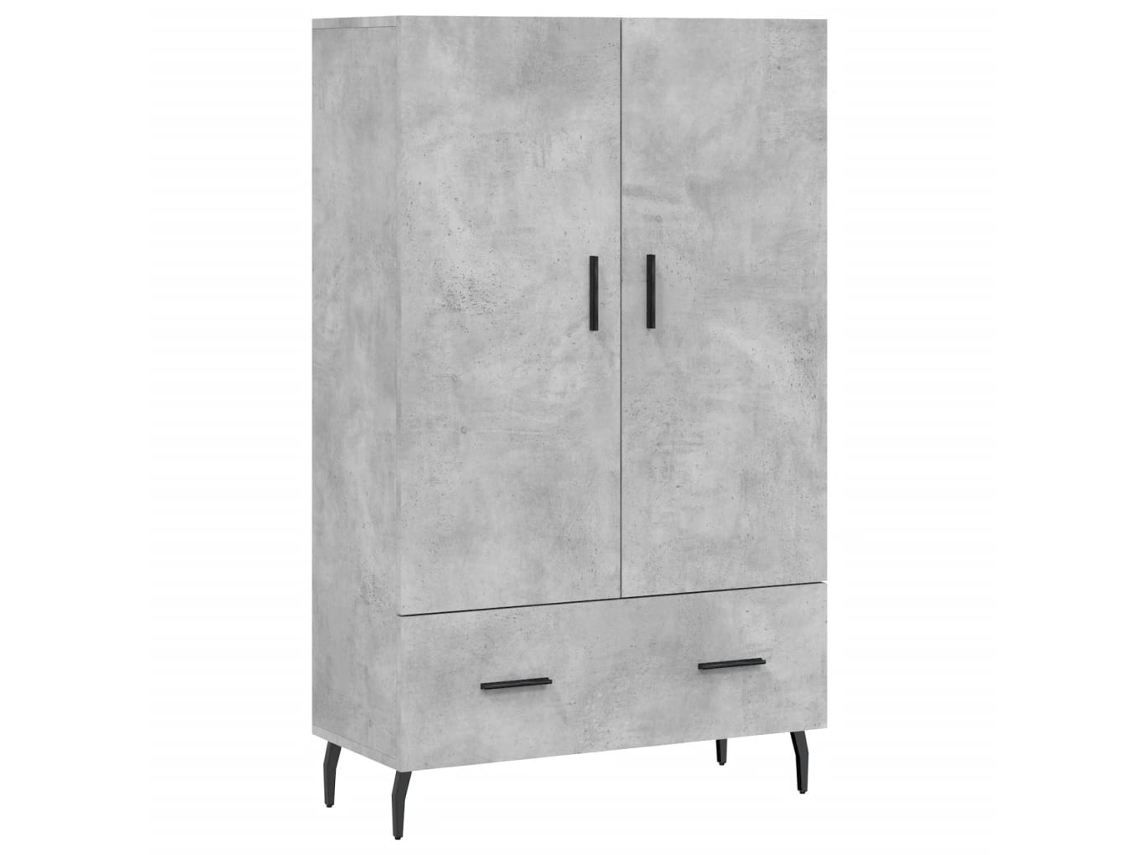 Aparador Alto MAISON EXCLUSIVE Derivados de Madeira Cinza Cimento (69,5x31x115 cm)