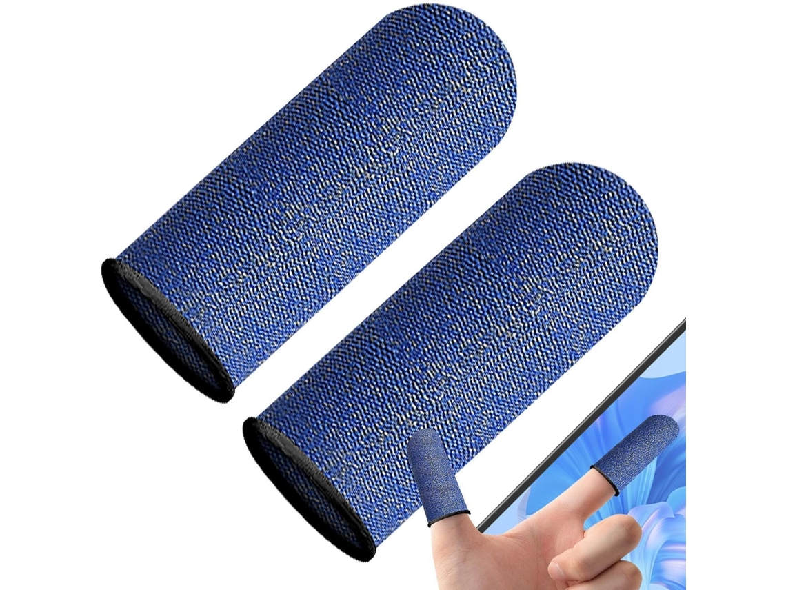 Conjunto De 2 Protetores Dedo Para Jogos Mobile, Proteção Contra Suor Em Fibra De Carbono, Confortáveis Para Melhor