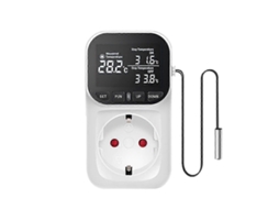 Controlador De Temperatura Digital, Termostato Com Temporizador E Tomada Sensor Para Casa, Estufa, Cjy