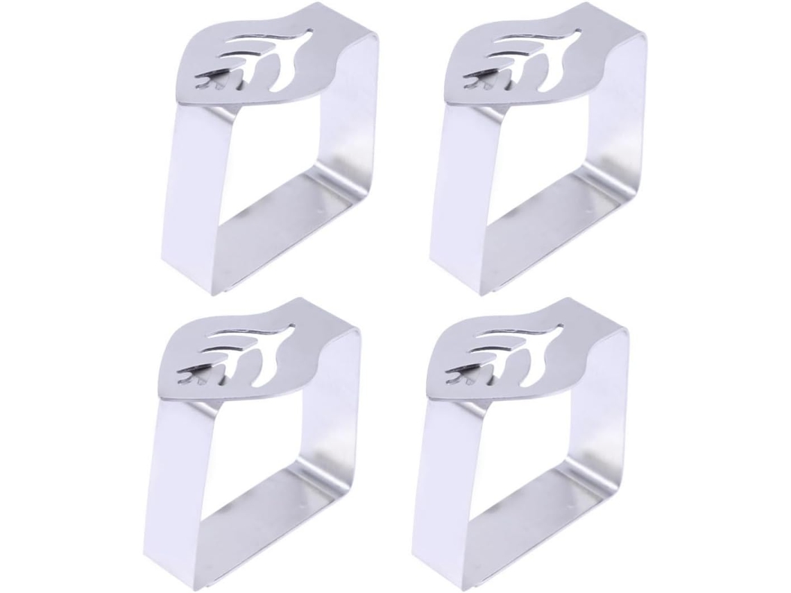 Ukcoco 8-Toalhas para Mesa em Aço Inox em Prova Vento, Fixadores Criativos Saia De Mesa em Casamentos E