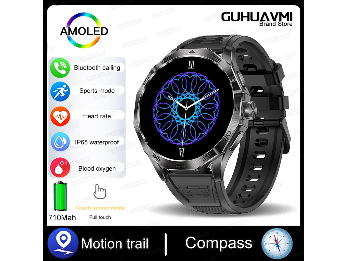 Novo Smartwatch 2025, Tela Full Hd Touchscreen De 1,85 Polegadas (360360) Mdug (preto)