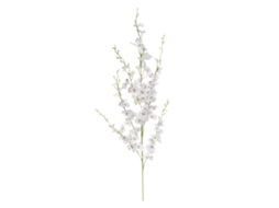 Orquídeas Artificiais Seda Branca 7 Galhos Decorativas
