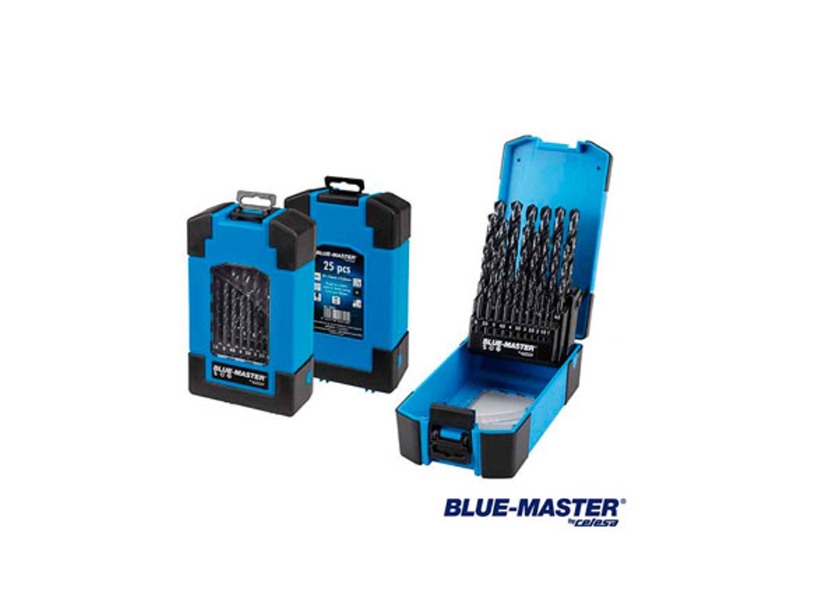 Conjunto de broca de metal padrão cilíndrico Hss Din338 BLUE-MASTER