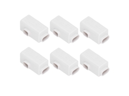 Bloco Divisor T 3 Vias Conector Inline Alto Poder Zkt1 400v 60a 6pcs