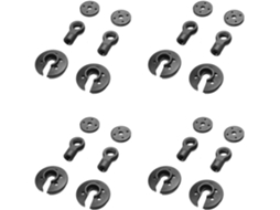 4x Suporte SFUSHOS de Ponte do Pistão para Amortecedor Ea1029 para Jlb Racing Cheetah 11101 21101 J3 Speed 1/10