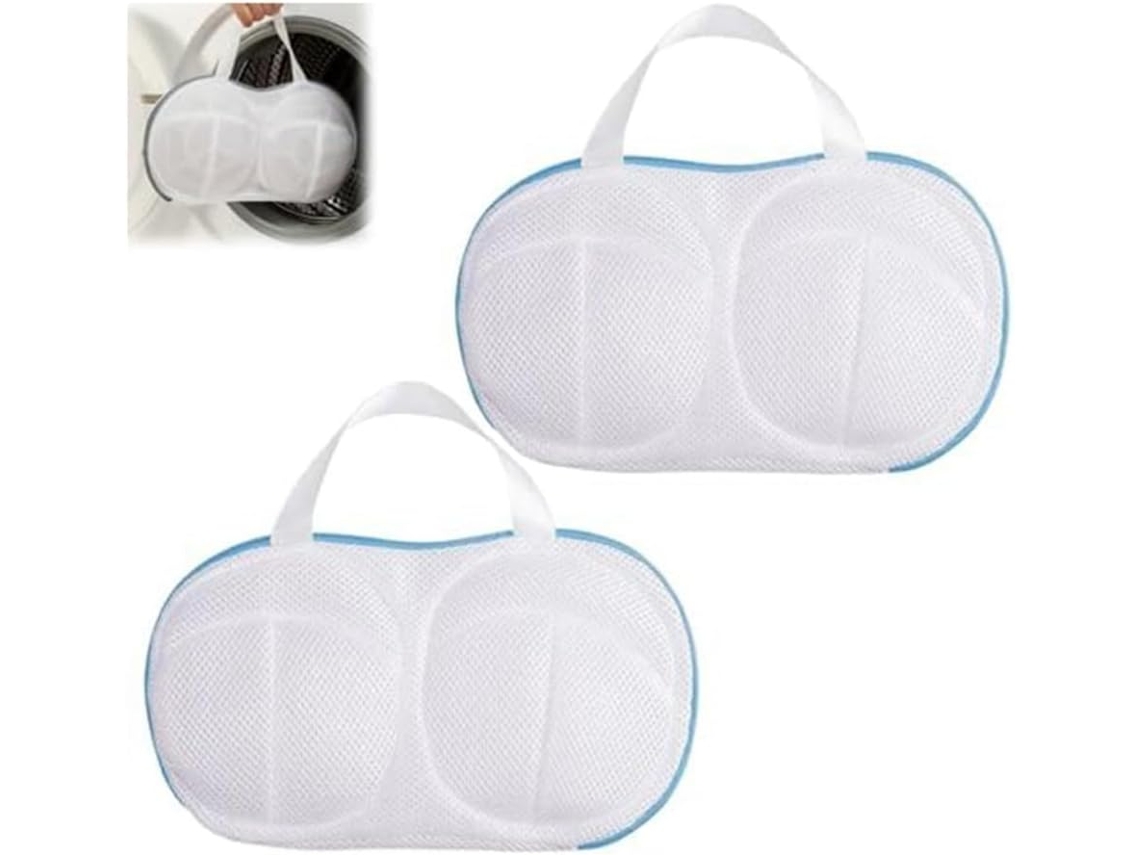 Sacos De Nylon Para Lavar Sutiãs Com Zíper Seguro.