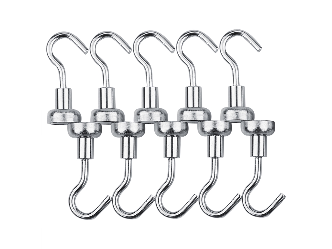 10pcs Ganchos Magnéticos Fortes 16mm para Organização Interior e Armazenamento