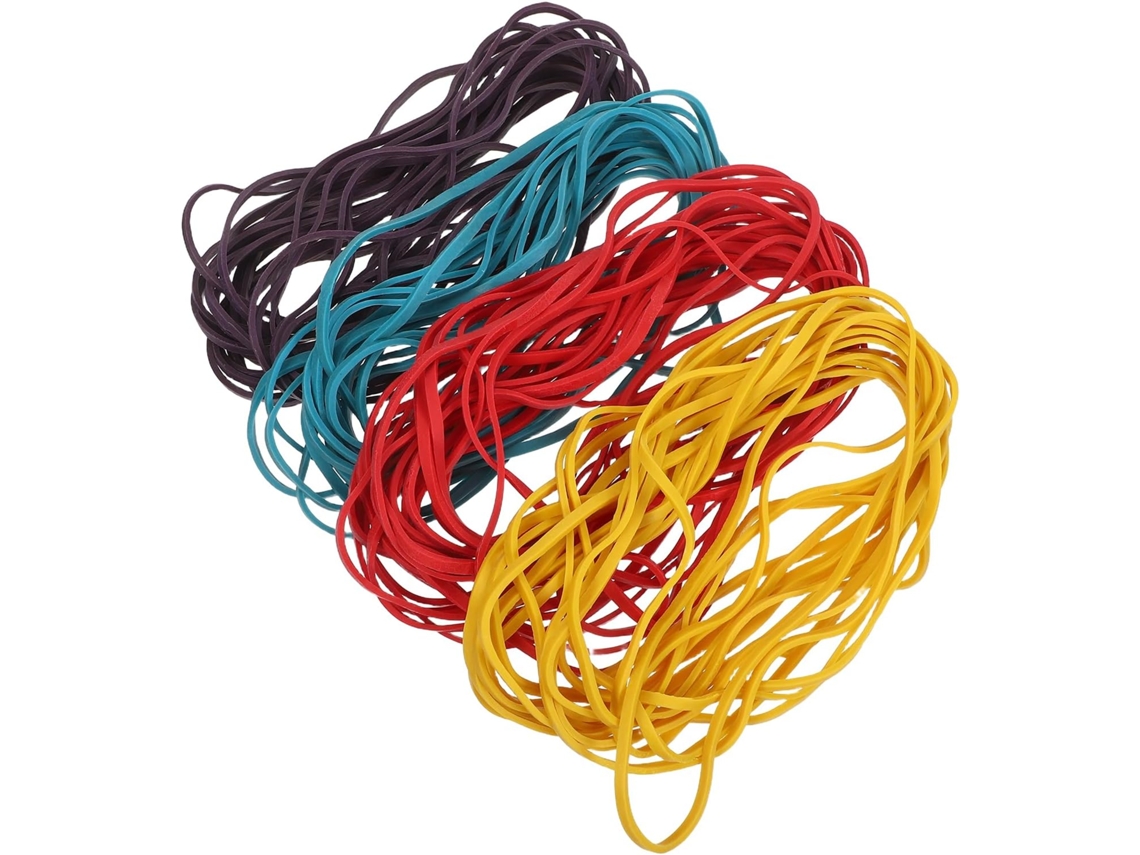 2560 Unidades De Elásticos Multicoloridos Pastas, Envelopes E Contas Elásticos Lisos Materiais Escolares De