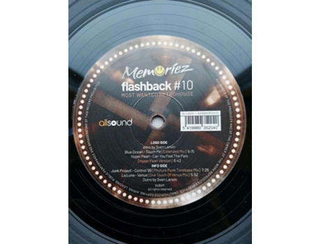 Vinil Memoriez Flashback 10 - Most Wanted Retrohouse Allsound