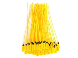 Abraçadeiras Cabo 100 Peças, De Lacre De Segurança De Plástico Para Caminhão De Transporte, Embalagem Amarela, 40 Cm, Amarelo, Aço, Para Automóvel