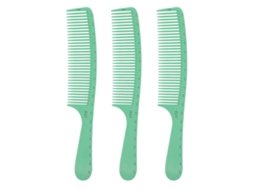 3 Peças Pente Desembaraçador Anti-estático Dentes Largos Com Cabo Redondo Para Homens E Mulheres