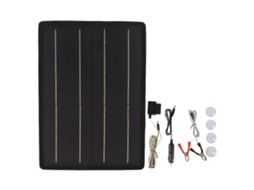 Painel Solar 20w Carregador de Bateria Veicular com Plug Obd | S/MARCA
