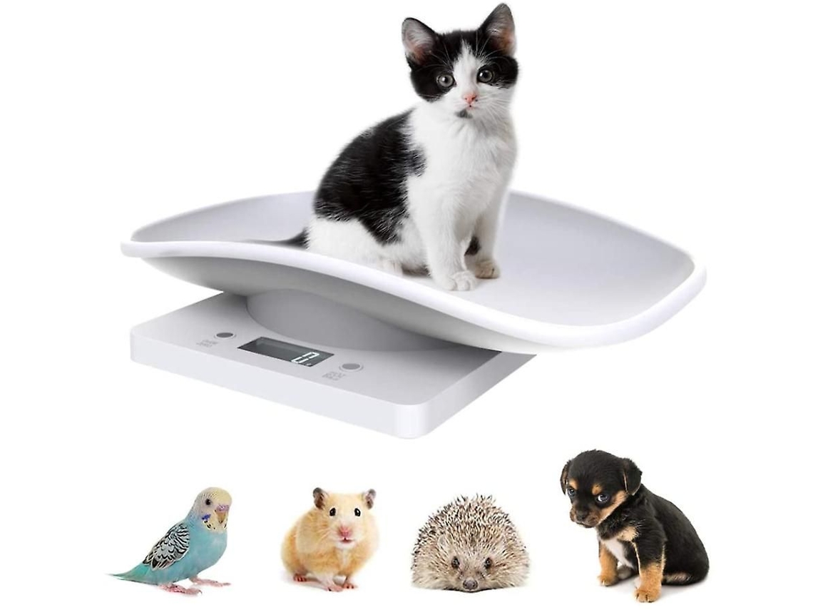 Balança Digital para Animais de Estimação, Eletrônica de Cozinha com Visor Lcd, Capacidade de 10 Kg/22 Lb AQUAFORGE