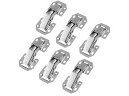 Conjunto De 6 Dobradiças Aço Para Portas Armários E Móveis,