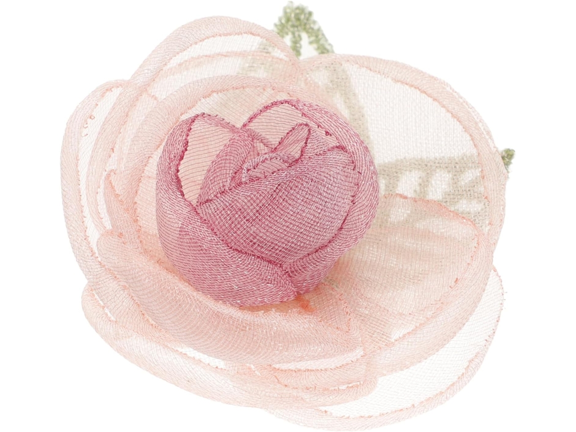Presilha De Cabelo Com Flor Rosa Para Mulheres E Meninas, Acessório Fofo.