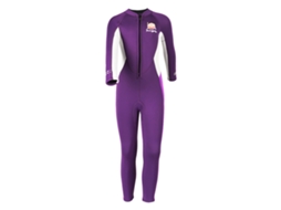 Traje de Mergulho Infantil Meninas 2.5mm Neoprene com Zíper Frontal, Proteção Solar UPF 50+ | S/MARCA