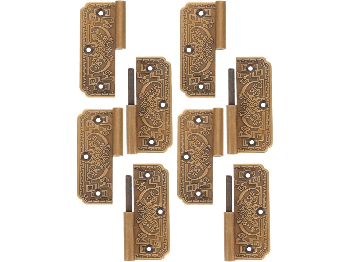 Dobradiças De Latão Para 4 Portas Com Estrutura Desmontável, Conjunto Para Pequenas Portas Decorativas.