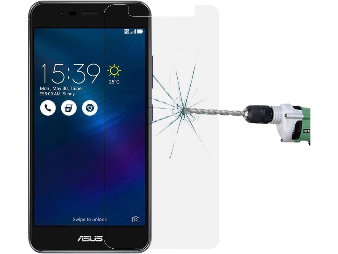 Kit Com 10 Películas Protetoras De Tela Compatíveis Com Asus Zenfone 3 Max / Zc553tl De 5,5 Polegadas, 0,26 Mm, Dureza 9h.