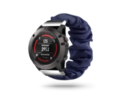 Bracelete Garmin Descent Gi Pulseira Scrunchie Azul