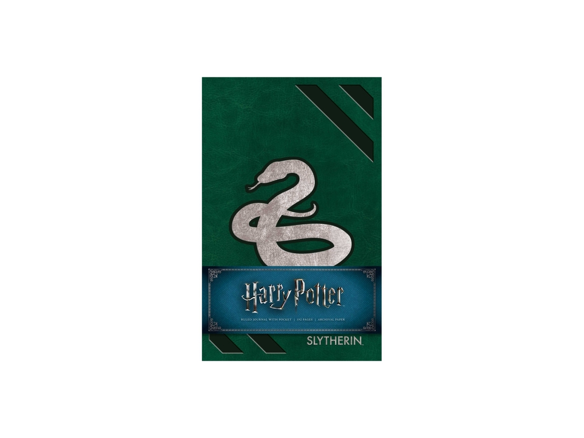 Caderno Pautado de Capa Dura da Sonserina de Harry Potter, Redesign BRILVIBERA (capa Dura, Inglês)