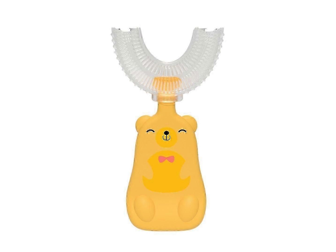 2 Pcs Escova de Dentes em Forma U Desenho Animado Infantil Infantil, Silicone Macia D GOKOCO