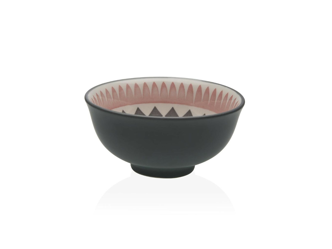 Tigela Versa Cinzento 8,5 X 5 X 8,5 Cm Cerâmica Porcelana