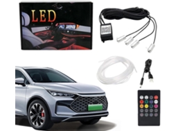 Iluminação Led Para Interior De Veículos Decorativa Carros Controlada Por Aplicativo