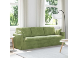 Vidaxl Sofá Verde Claro 228 X 78 X 80 Cm Veludo