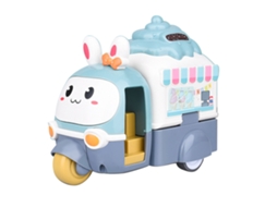 Brinquedo De Carro De Sorvete Para Crianças Com Recuo E Inércia, Design De Desenhos Animados
