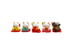 Conjunto de 5 gatinhos de encantamento para carro, pequeno fofinho LAXISCREED