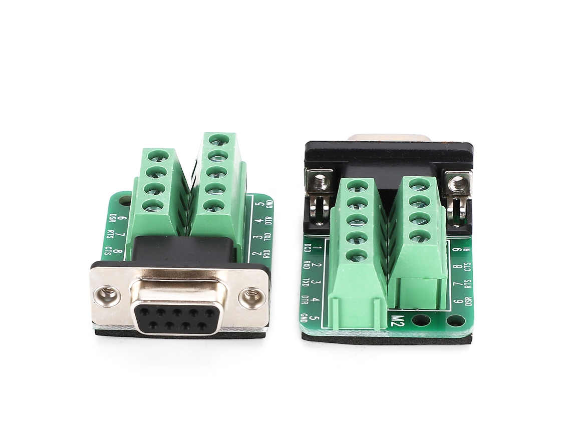 Laxiscreed Conector Db9 Fêmea 9 Pinos A Terminais Para Porta Serial Rs232 E Breakout Board