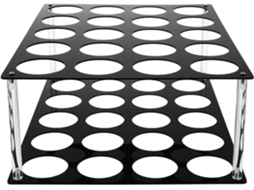 Organizador De Rolo Papel Vinílico, Design De Ferramenta, Resistente À Ferrugem, Material Acrílico Preto, Vários Furos