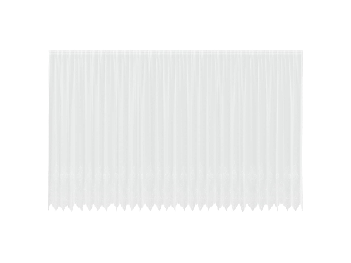 Maison Exclusive - Cortina De Renda Com Cortinas Branco 280 X 750 Cm Poliéster