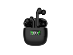 Bestvite J3pro Fone Bluetooth 5.2 Led Toque Inteligente Type-c Carregamento Rápido Cancelamento Ruído Híbrido Graves Fortes Ipx7 Preto