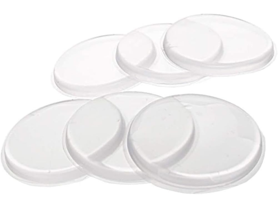 Unomor Conjunto De 6-almofadas Redondas Silicone Para Maçanetas Porta Amortecedoras Ruído E Impactos Fáceis Usar