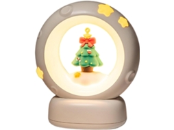Luminária De Natal Noturna Recarregável Via Usb Abajur Para Quarto