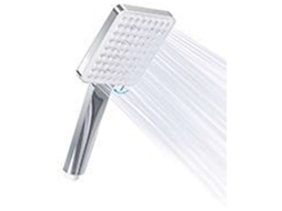 Chuveiro Manual Com Mangueira Inox 1.5m, Jato Quadrado, Alta Pressão, Económico