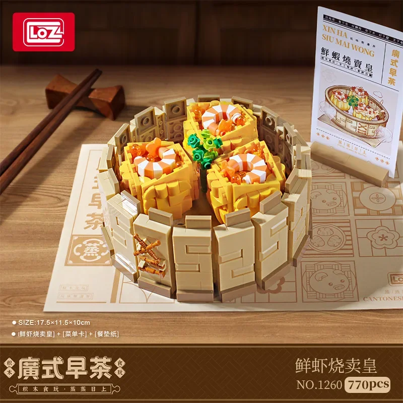 (694 Peças) Miniaturas De Sobremesas Chinesas Para Montar, Série Temática De Comida