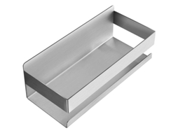 Prateleira de banheiro Nova Line autoadesiva, sem furação, aço inox SUS304, 23x10x8cm para ducha e cozinha | S/MARCA