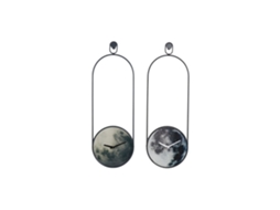 Relógio DKD HOME DECOR Cinzento (Vidro)