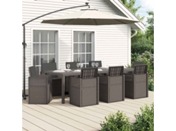 Vidaxl Conjunto De Jantar Para Jardim 9 Unid. Pp