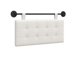 Conjunto 1 Cabeceira Suspensa Vidaxl Branco Couro Sintético (100 X 55 X 5 Cm)