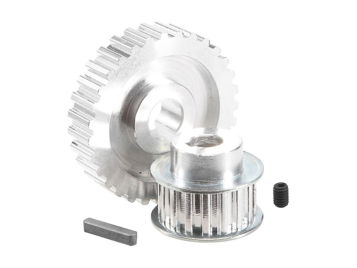 Polia Sincrônica De Metal Motor Engrenagem Correia Mini Torneira Cj0618 Alumínio Prata