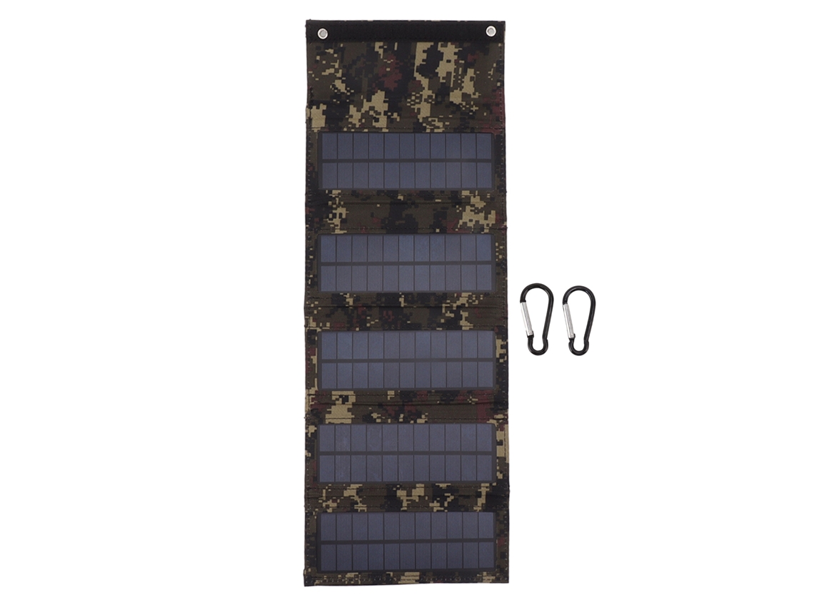 Primerox Bolsa painel solar portátil de 50w, dobrável, de silício monocristalino, para emergências ao ar livre
